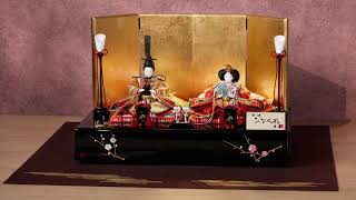 D-9 8166 人形の久月 雛人形 親王飾り - YouTube