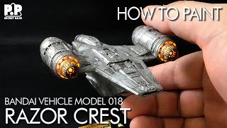 How to make a Mandalorian Razor Crest《Vehicle Model》with LED