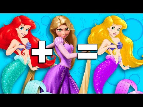 MASHUP: Rapunzel + Ariel! | Flynn Rider, Prince Eric, Mother