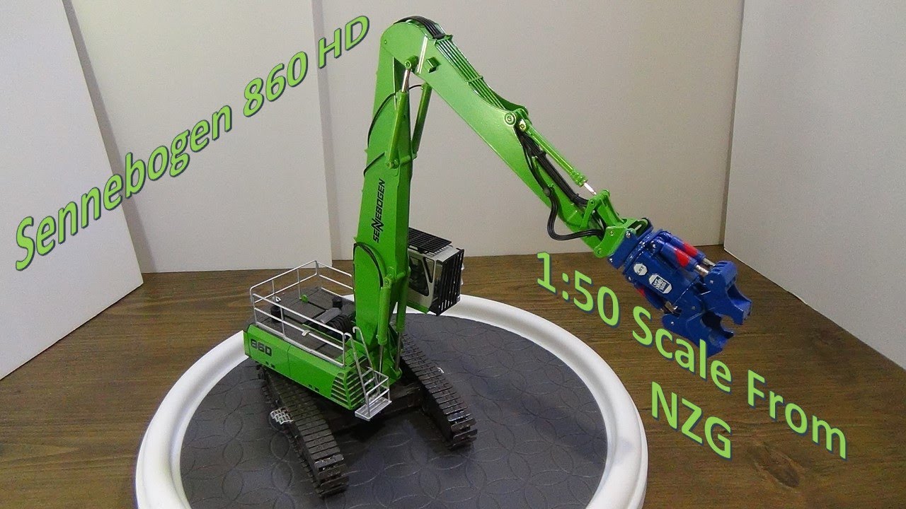Review of the Sennebogen 860 HD in 1:50 scale from NZG - YouTube