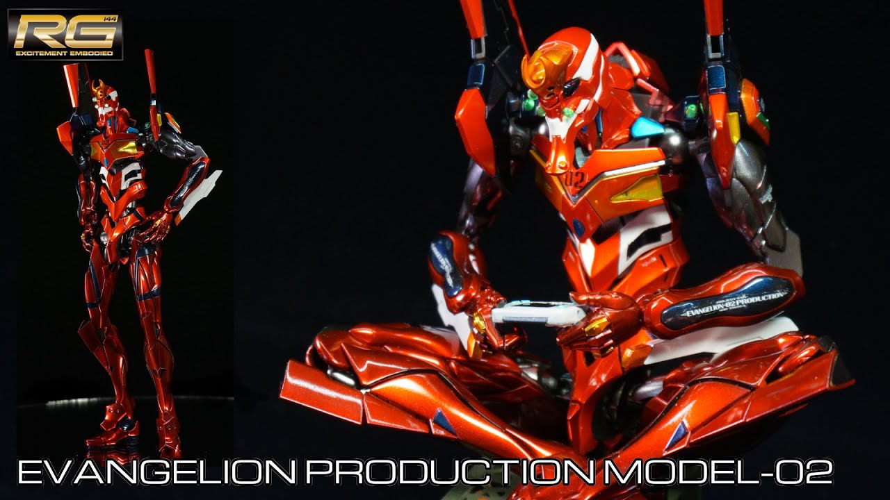 Evapla] RG Evangelion Unit 2 painted with candy paint in plug suit