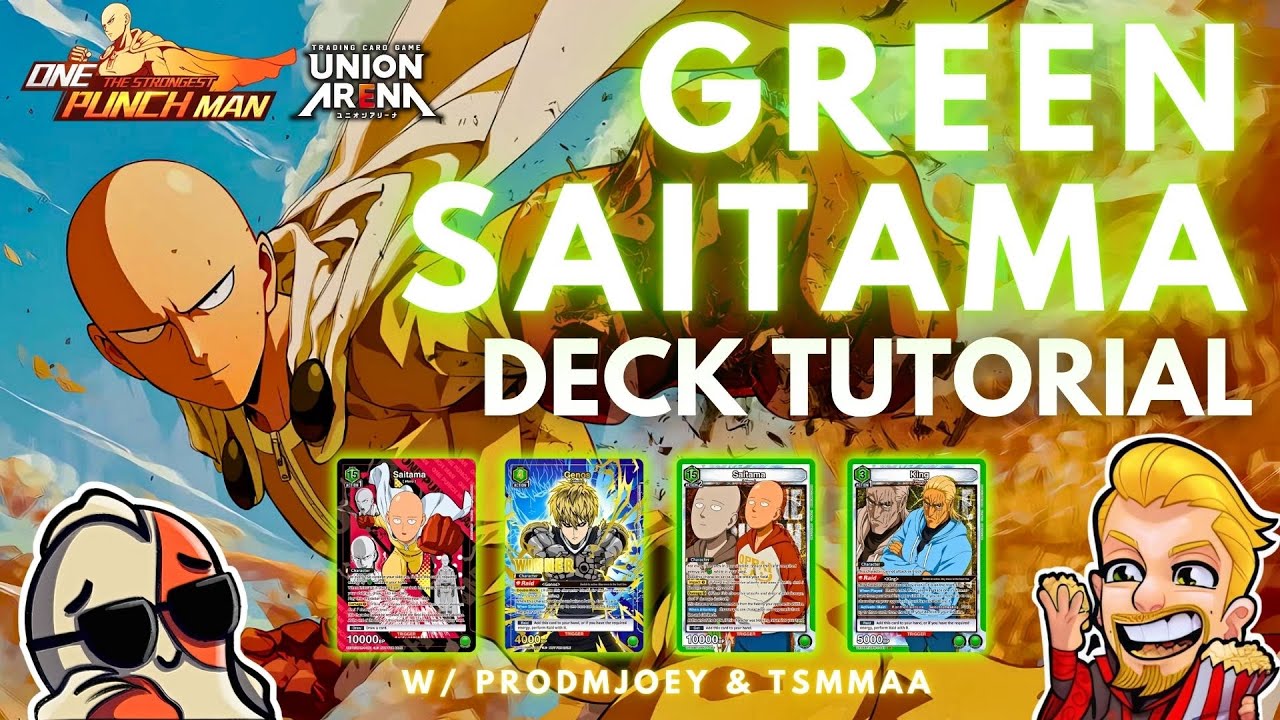 THE GREEN SAITAMA DECK From One Punch Man Union Arena Trading Card