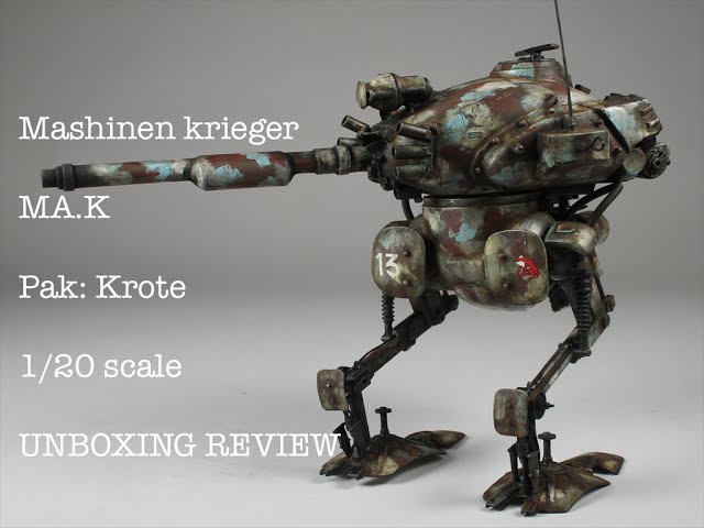 Maschinen Krieger 1/20 Ma.K. Pak Krote by Wave - YouTube
