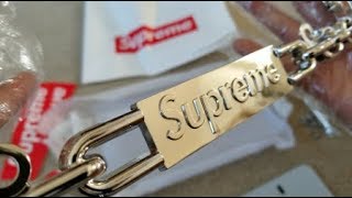 SUPREME Plate & Chain License Frame FW18 Week 7 + Close Up! 10 14