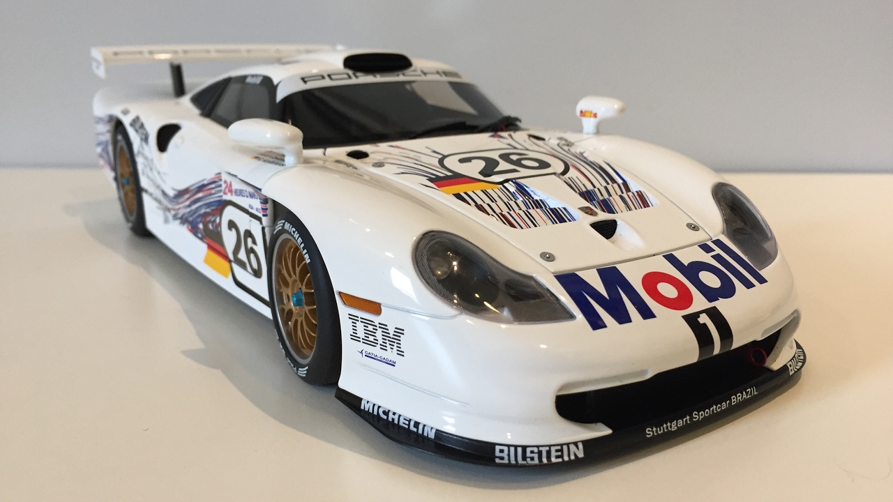 1/18 Autoart Porsche 911 GT1 1997 Le Mans #26 - YouTube