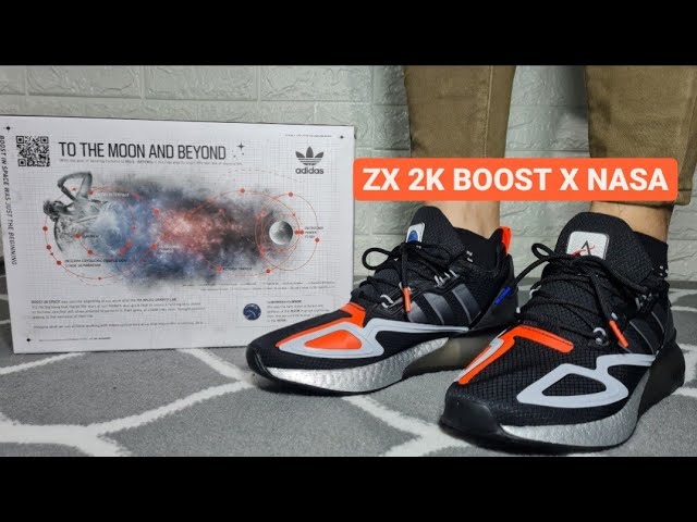 Adidas ZX 2K Boost X NASA | Unboxing & On Feet - YouTube