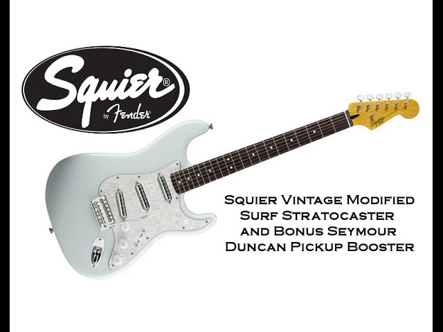 Squier Vintage Modified Surf Strat (w/ S. Duncan Pickup Booster