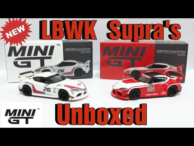 Unboxing the latest Mini GT LBWK A90 Supra's. The Liqui Moly