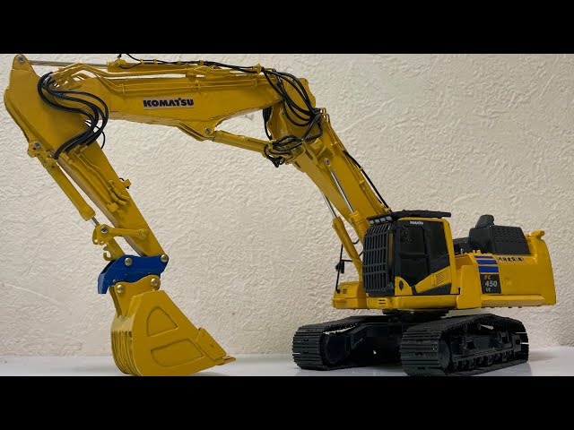 KOMATSU PC450LC-11ツーピースブーム1/50#KOMATSU#解体機#重機 - YouTube