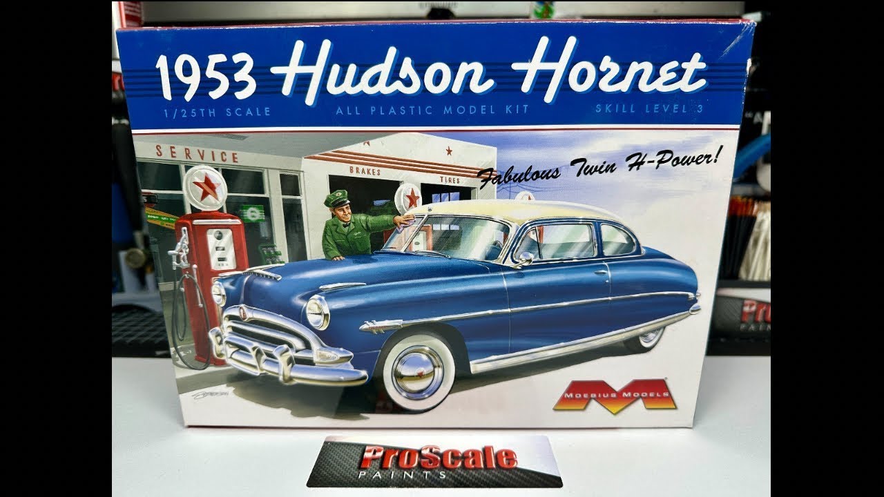 Unboxing - Moebius Models 1/25 Hudson Hornet - YouTube