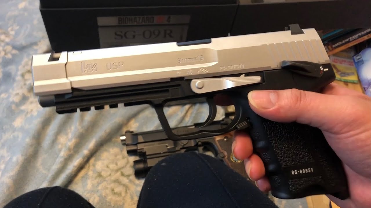 バイオRE4 レオンのSG-09R(USP)のレビュー動画 - YouTube