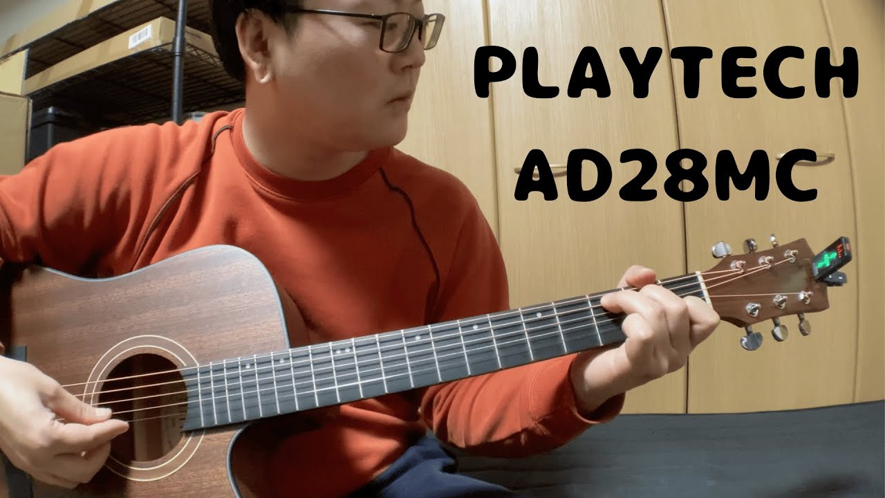 AD28MC アコースティックギター / PLAYTECH - YouTube