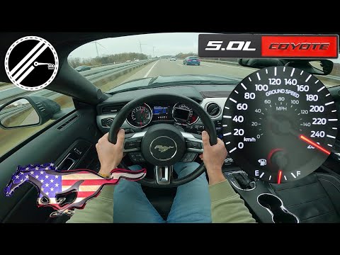 Ford Mustang GT 5.0 V8 AT | 421 PS | Top Speed German Autobahn No