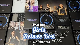 Unboxing] AESPA - Girls Deluxe Box (All versions) & US Albums with