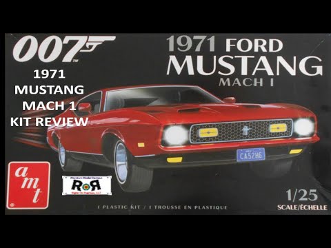 1971 Ford Mustang Mach 1 (I) 1:25 Scale AMT 1187 -Model Kit Build