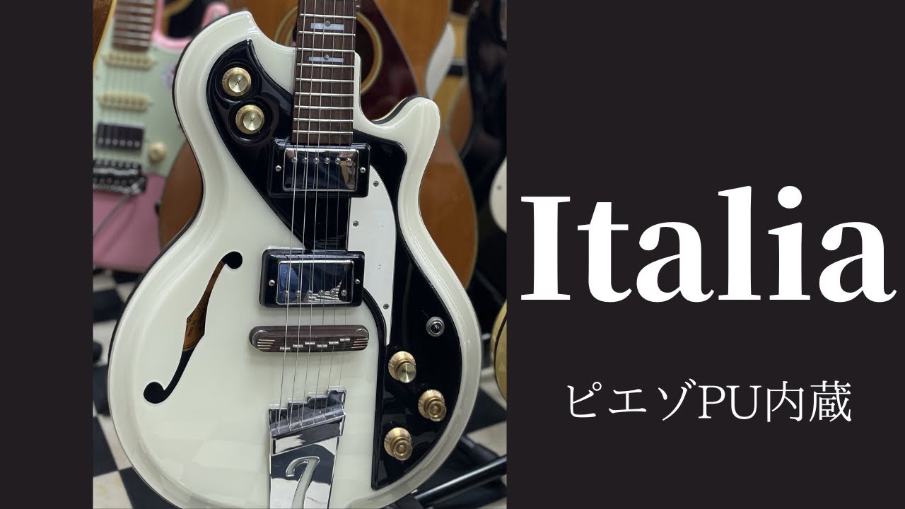 Italia Guitars Mondial Standard with piezo pickup. The Italian