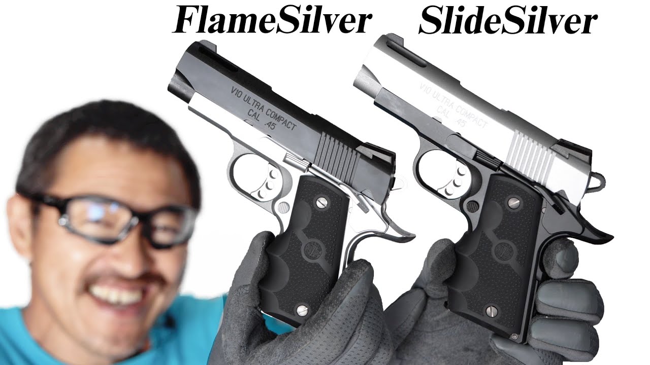 V10 ウルトラコンパクト スライドシルバー フレームシルバー ガスガン