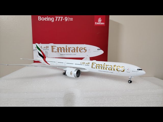 GeminiJets Emirates Boeing 777-9 A6-EZA Scale 1:200 UNBOXING - YouTube