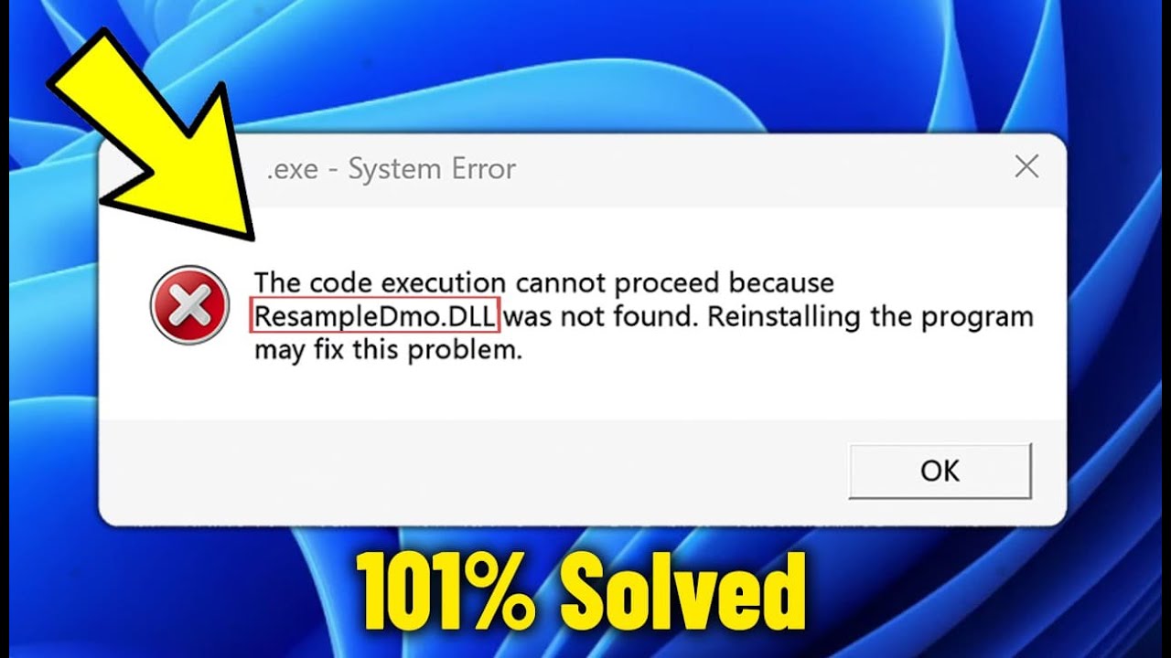 Fix ResampleDmo.DLL Not Found / Missing Error in Windows 11 / 10