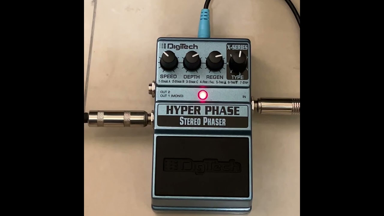 Digitech Hyper Phase - Stereo Phaser Demo - YouTube