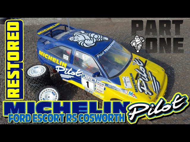 Restored of Destroyed Tamiya Ford Escort Michelin pilot TA02 1/10