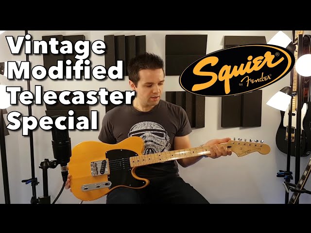 Squier Vintage Modified Telecaster Special! - demo/review - YouTube