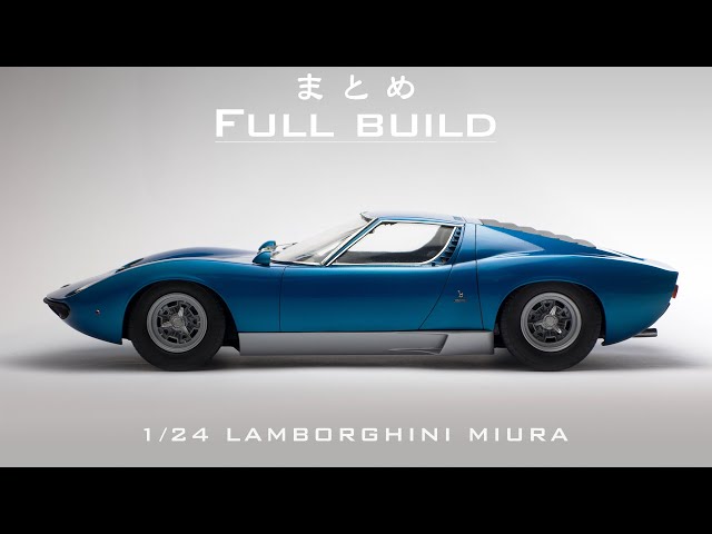 Building the Hasegawa 1/24 Lamborghini Miura Plastic Model - YouTube