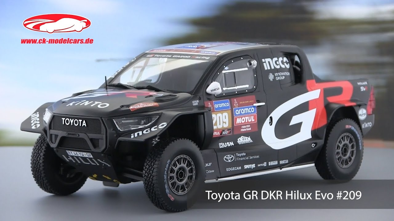 ck-modelcars-video: Toyota GR DKR Hilux Evo #209 7th Rallye Dakar