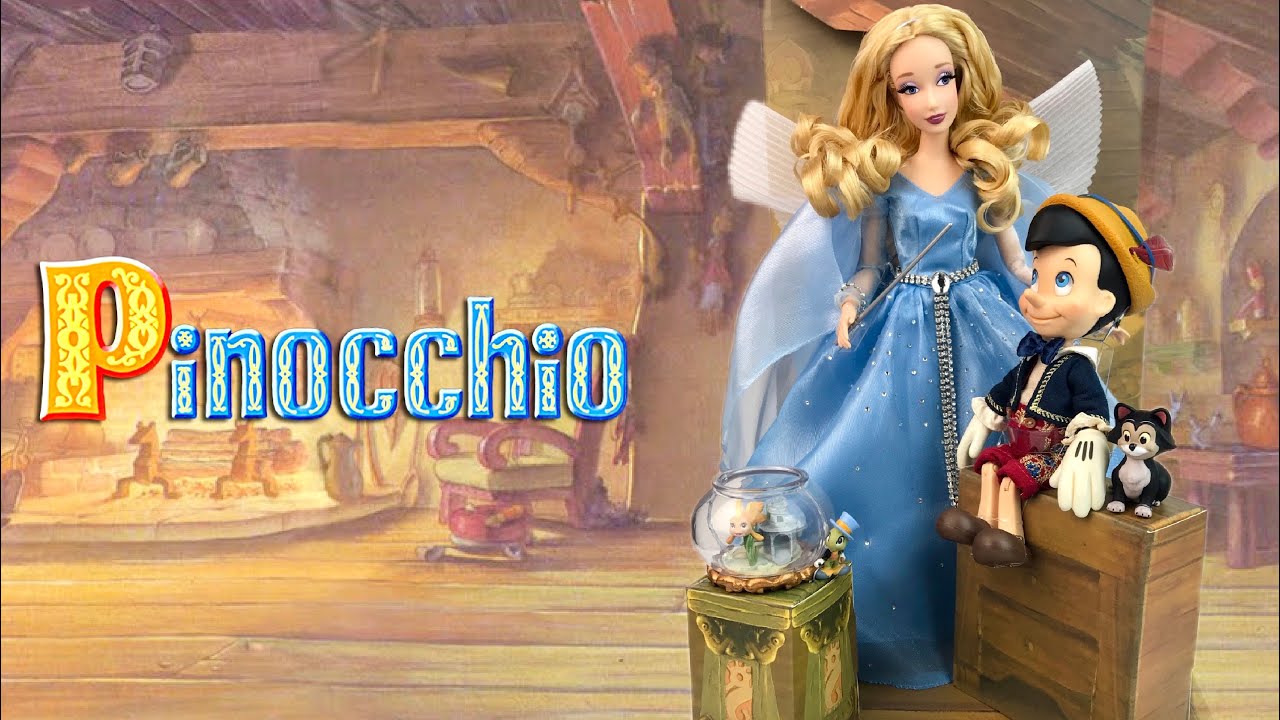 D23 Exclusive Pinocchio and the Blue Fairy Designer doll Set - YouTube