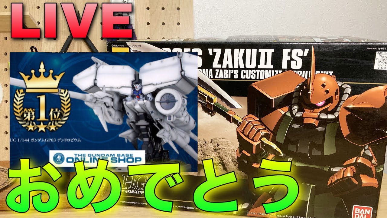 デンドロビウム再販決定おめでとう！HGガルマザク製作生配信【ガンプラ