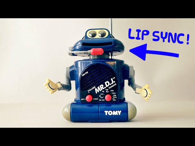 TOMY MR DJ - The Lip Syncing Toy Robot Radio! - YouTube