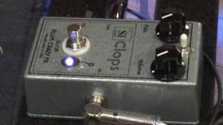 Plum Crazy FX Si Clops fuzz guitar effects pedal demo with SG & Dr