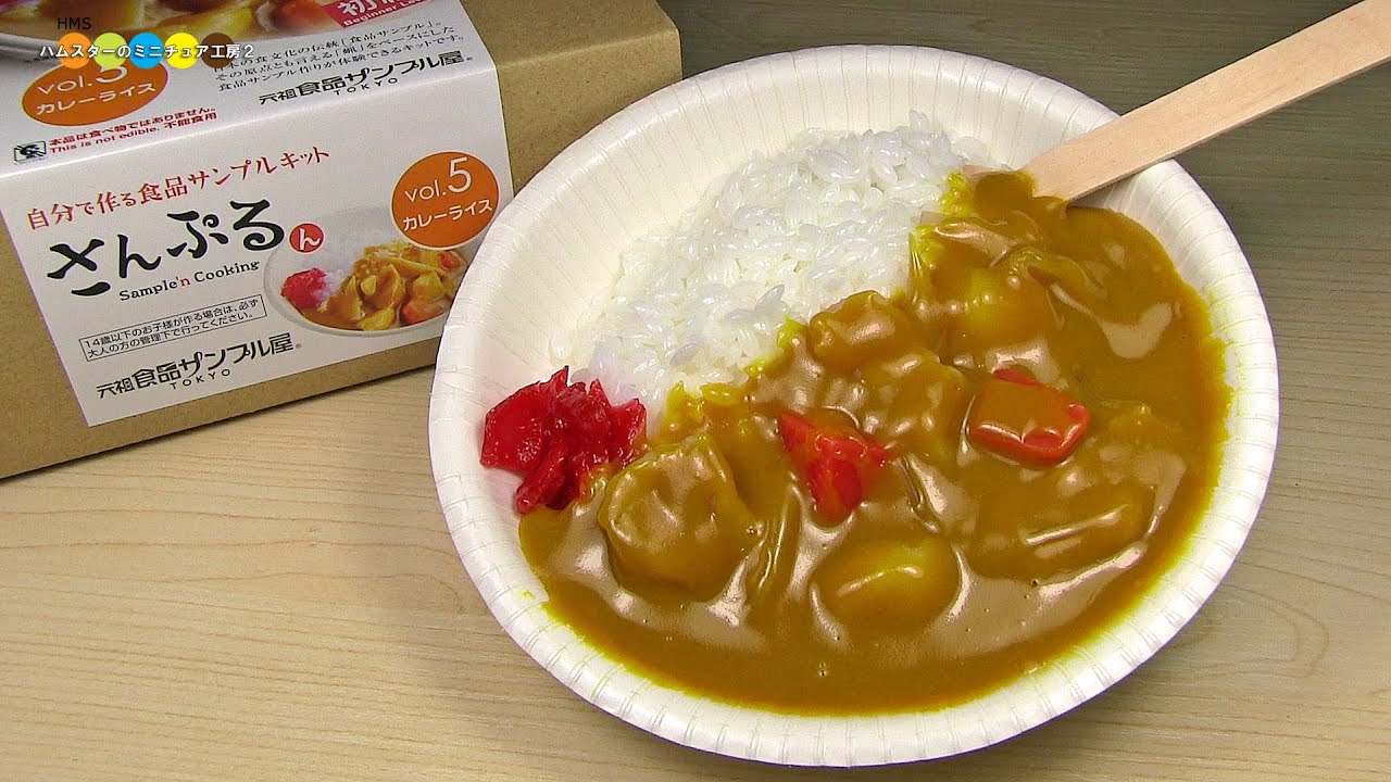 DIY Replica Food Kit - Curry and Rice 食品サンプルキットさんぷるん