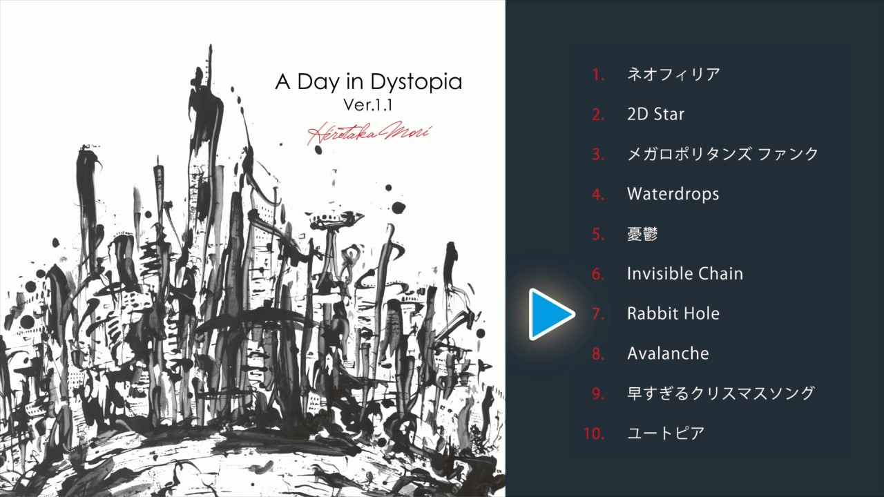 森広隆 Hirotaka Mori 4th Album 『A Day in Dystopia Ver.1.1