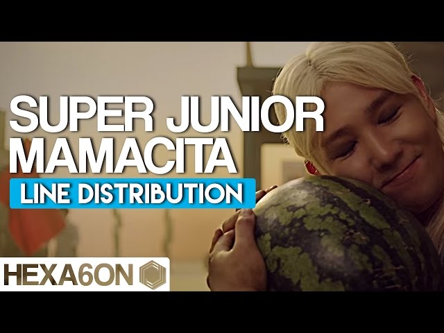 Super Junior - Mamacita Line Distribution (Color Coded) - YouTube