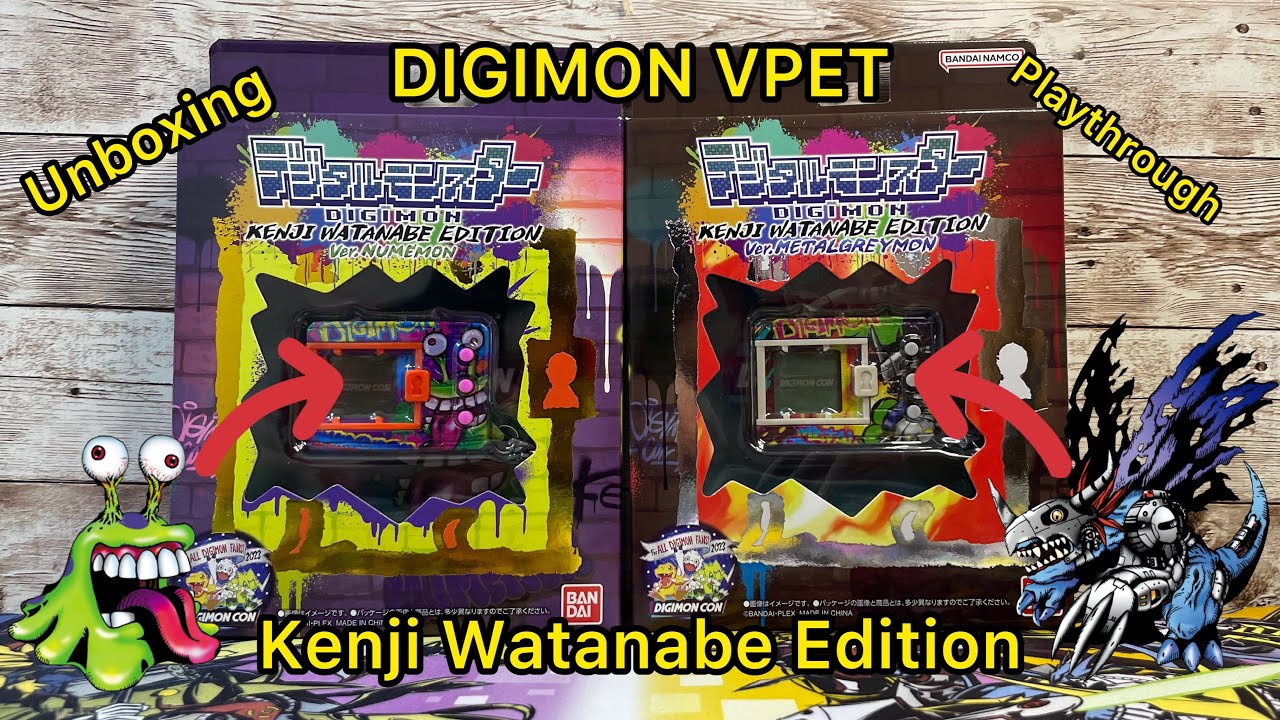 Digimon Kenji Watanabe Edition! Unboxing - Metal Greymon & Numemon