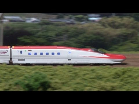 Nゲージ・鉄道模型 KATO E6系 秋田新幹線「スーパーこまち」 - YouTube