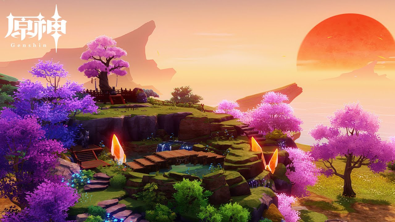 Genshin 🌸 Shangri-La | Serenitea Pot Design || 桃源郷 | 塵歌壺