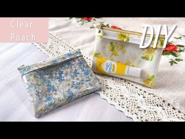 DIY☆きれいに見えるラミネートクリアポーチの作り方 - YouTube