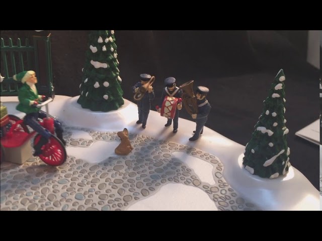 Mr Christmas Holiday in Motion Skaters Animated Musical Display