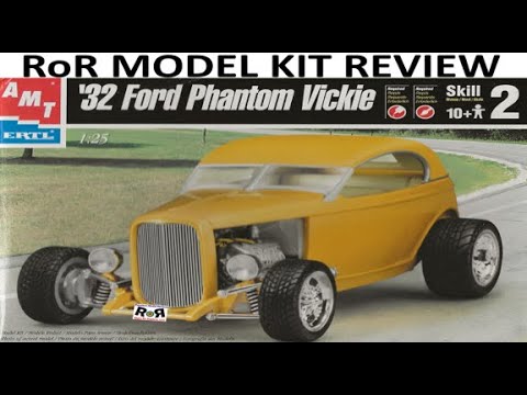 32 Ford Phantom Vickie 1:25 AMT 30089 -Model Kit Build & Review