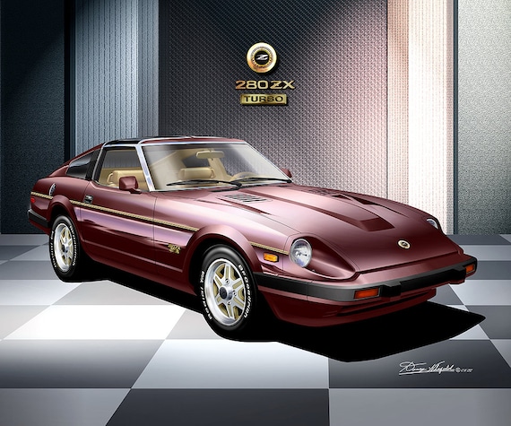 Datsun 280 ZX Turbo Art Print: 1982-1983 Car Poster Comes in 5 to