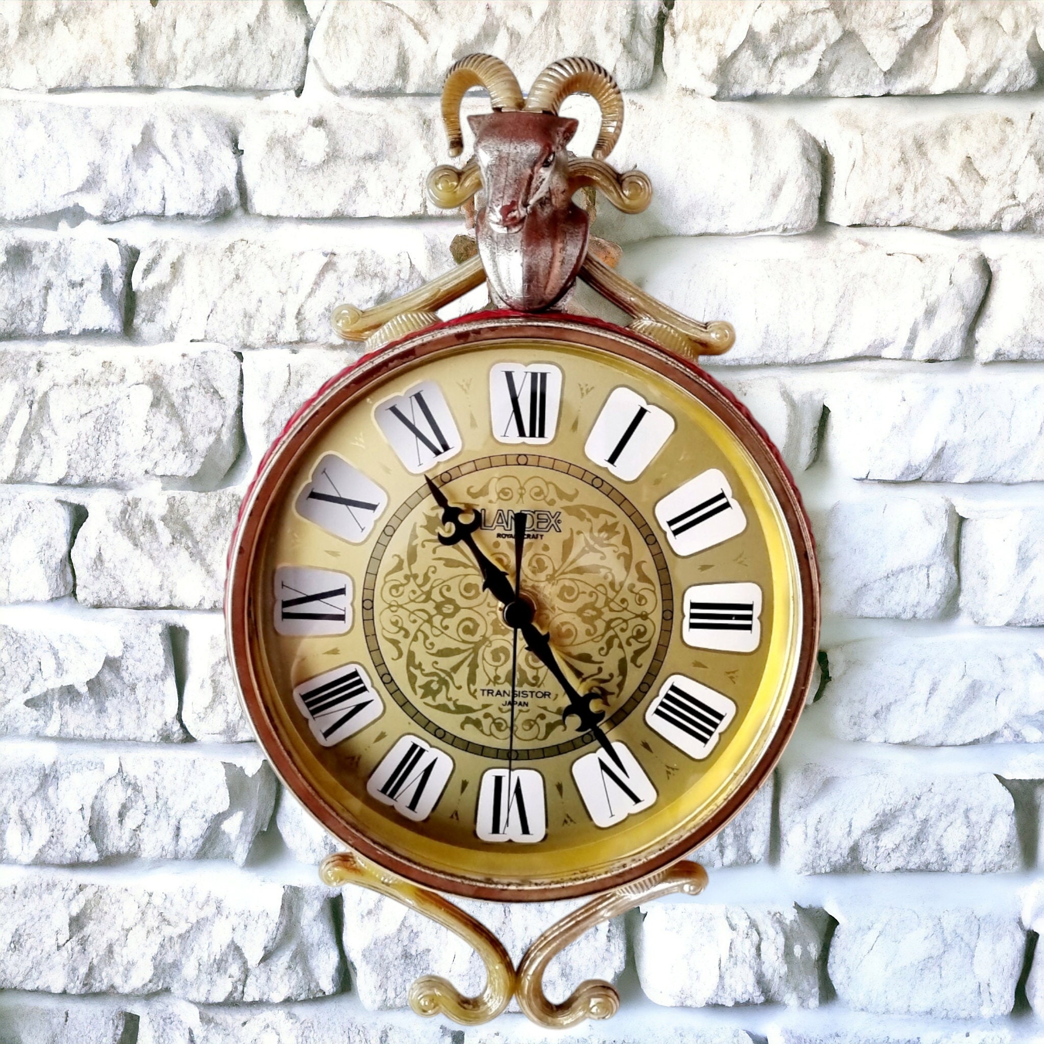 Landex Royal Craft Transistor Clock Japan, Japan Metal Wall Clock