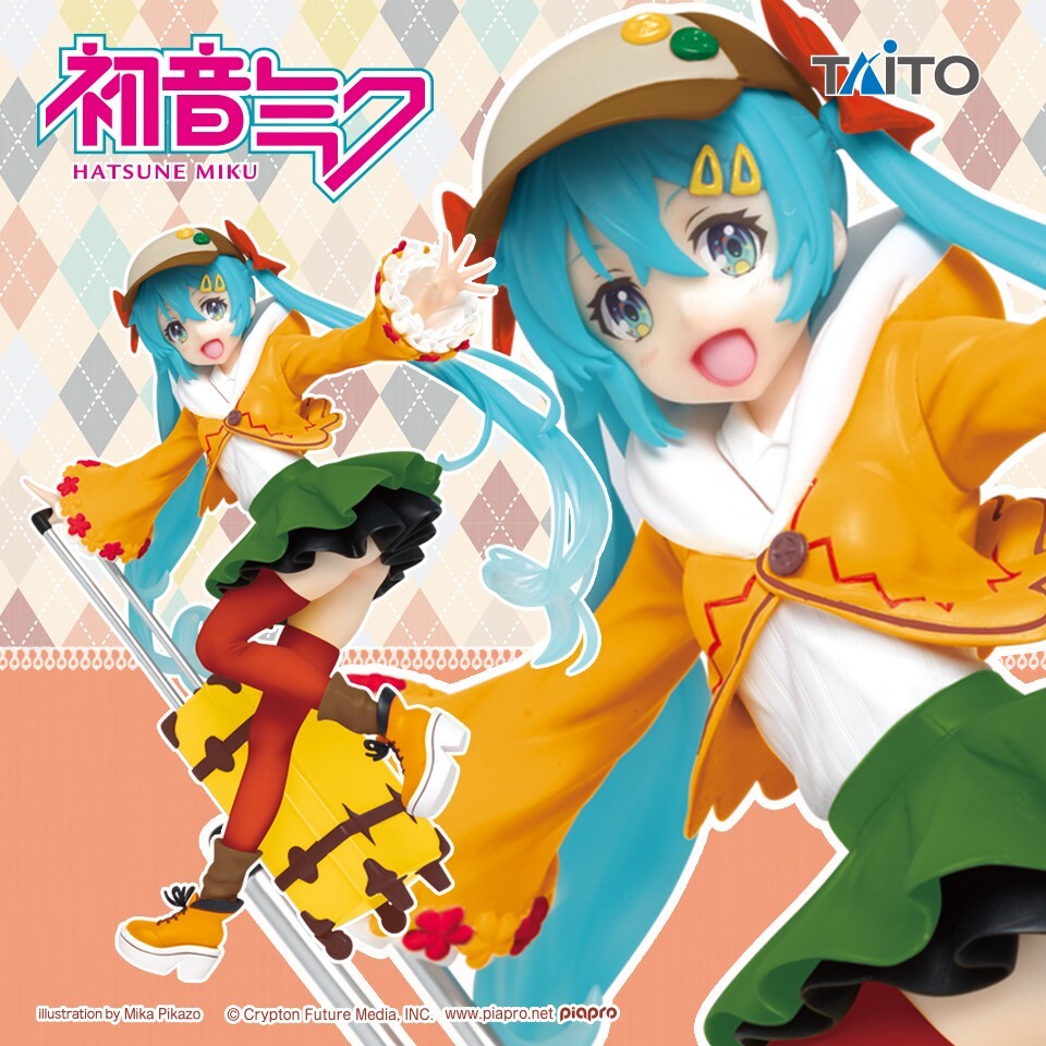 Taito Prize Hatsune Miku Figure Original Autumn Clothes Outfit