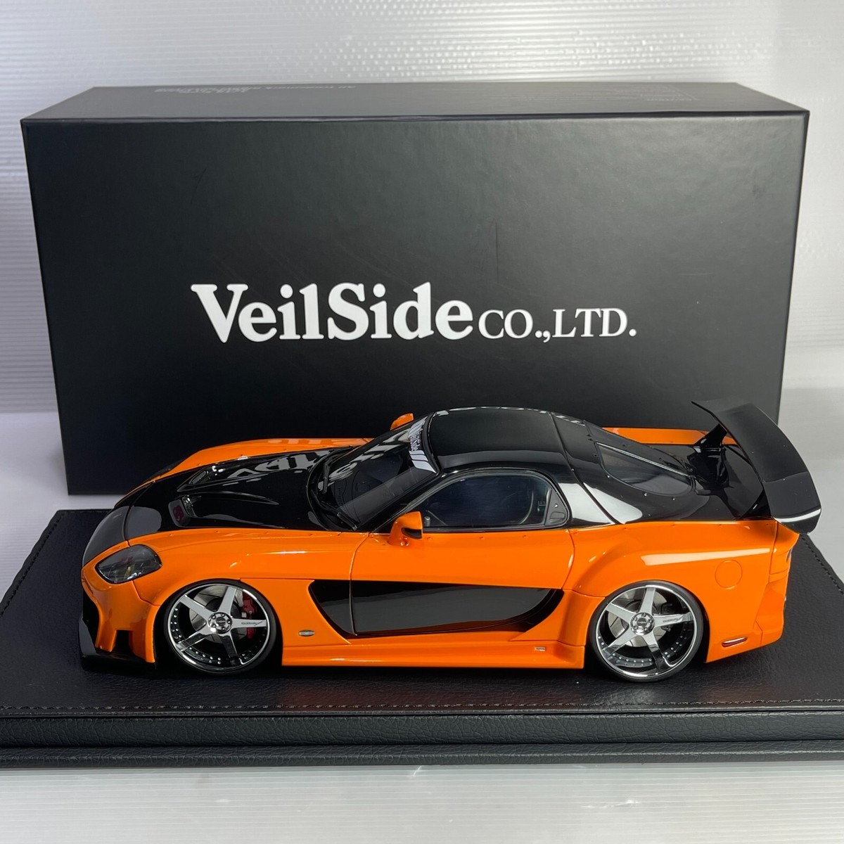 1/18 Peako Mazda Veilside RX7 Frotune 7 Fast and Furious Orange