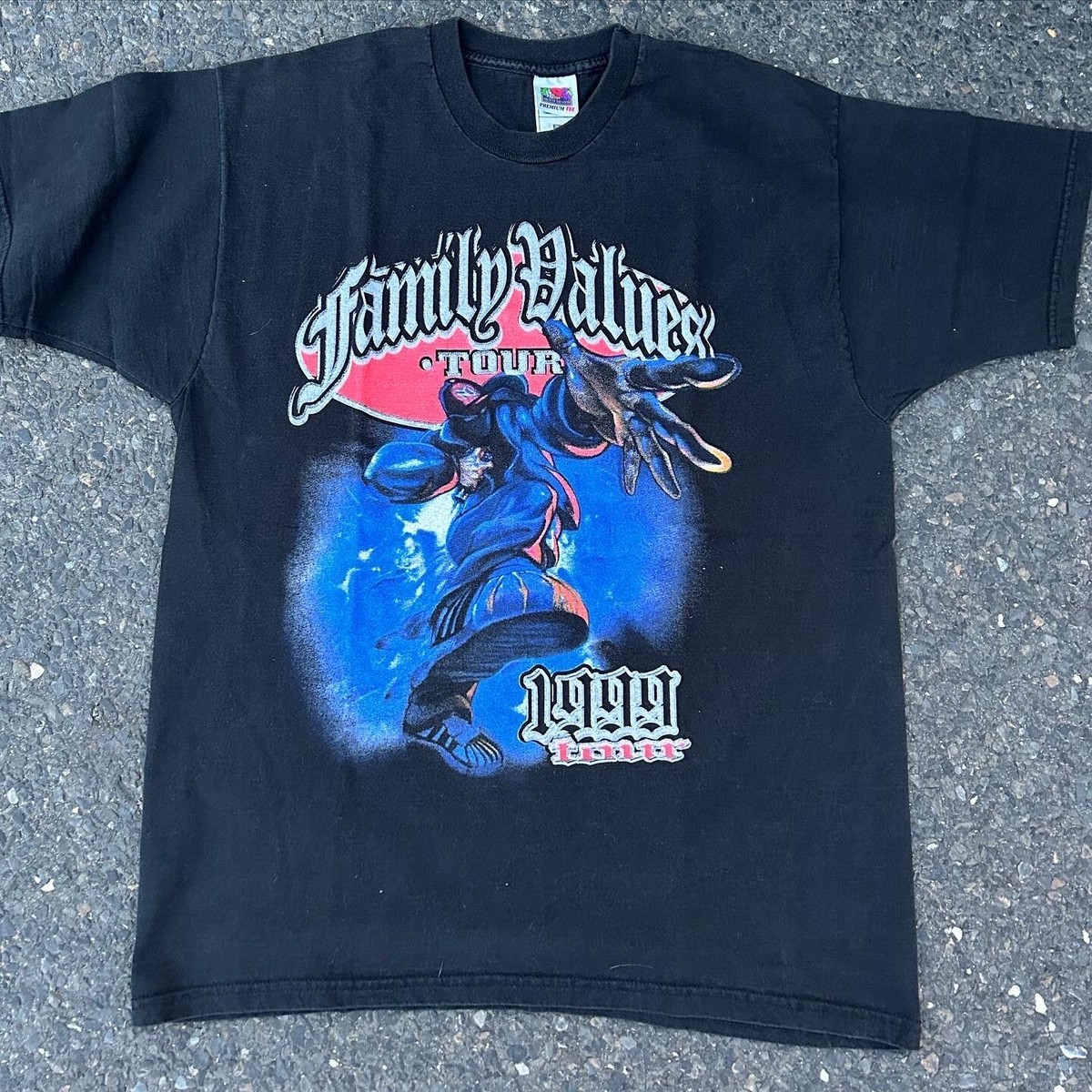 Vintage 1999 Family Values Tour Black T Shirt Limp Bizkit DMX Korn