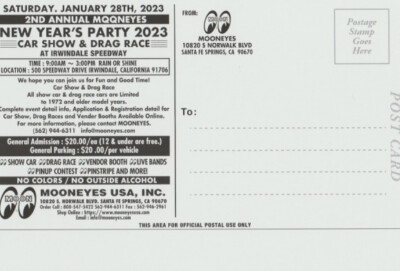 2023 Mooneyes New Year's Party Car Show & Drag Race Rat Fink