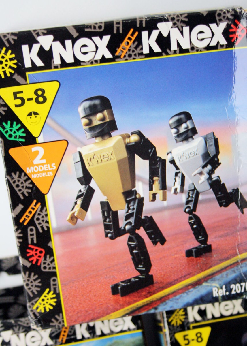 3X RARE VINTAGE 1996 KNEX ROBOT FIGURE SPACE SHIP 20701 20206