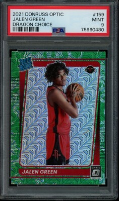 2021-22 Donruss Optic Jalen Green #159 Dragon Choice PSA 9 RC | eBay