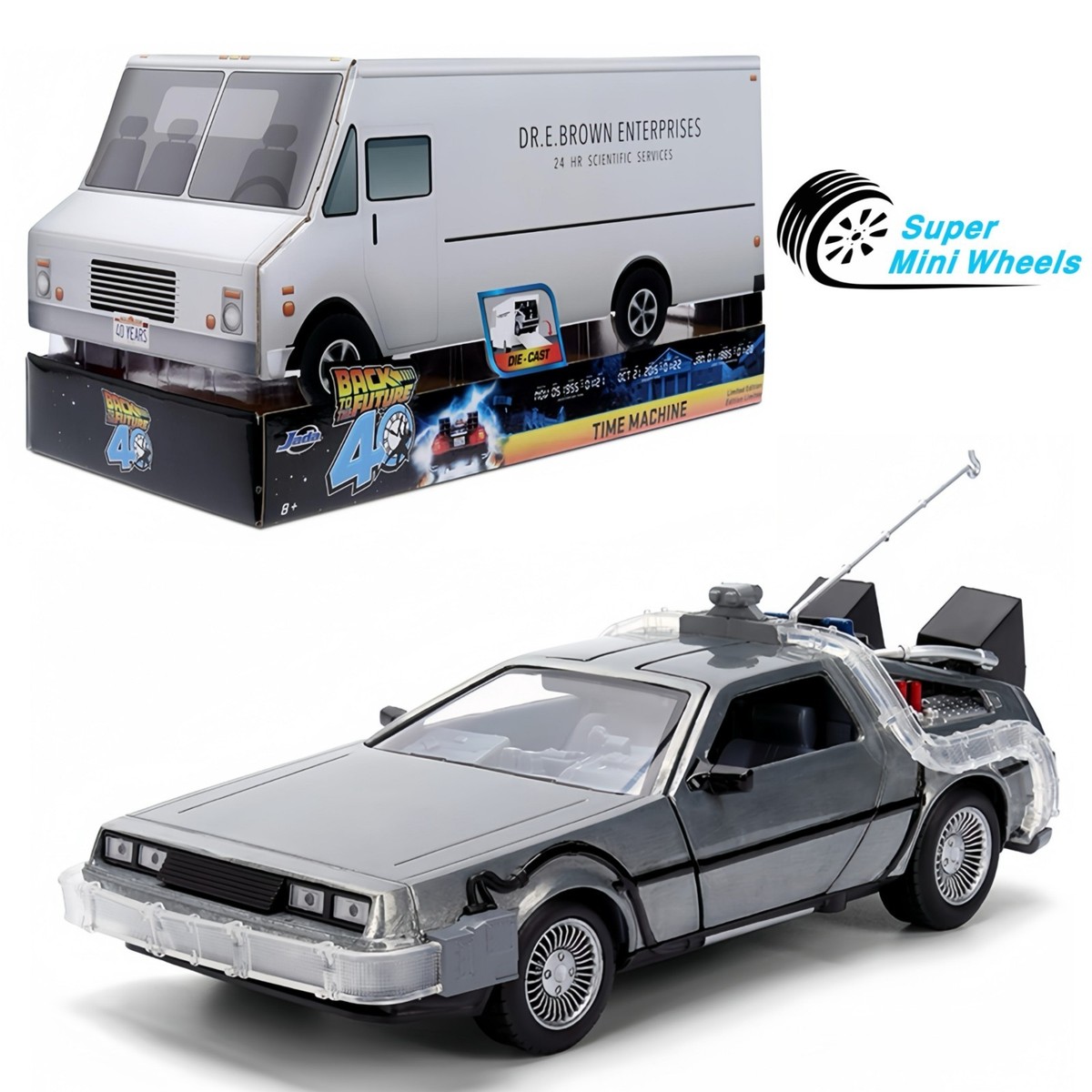 Jada 1:24 Back To The Future 40th Anniversary Time Machine with